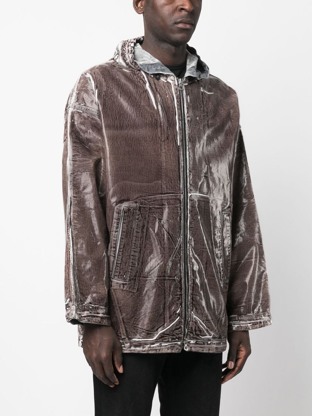 Diesel coated denim jacket - Image 3