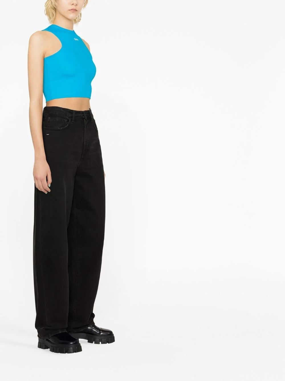 Off-White Rowing logo-print crop top - Image 3