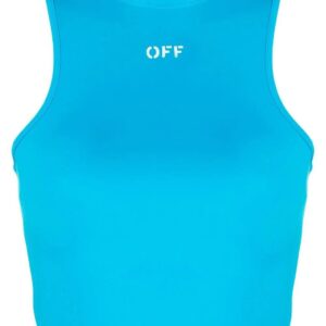 Off-White  Rowing logo-print crop top