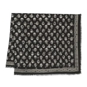 Alexander McQueen  wool skull-print scarf