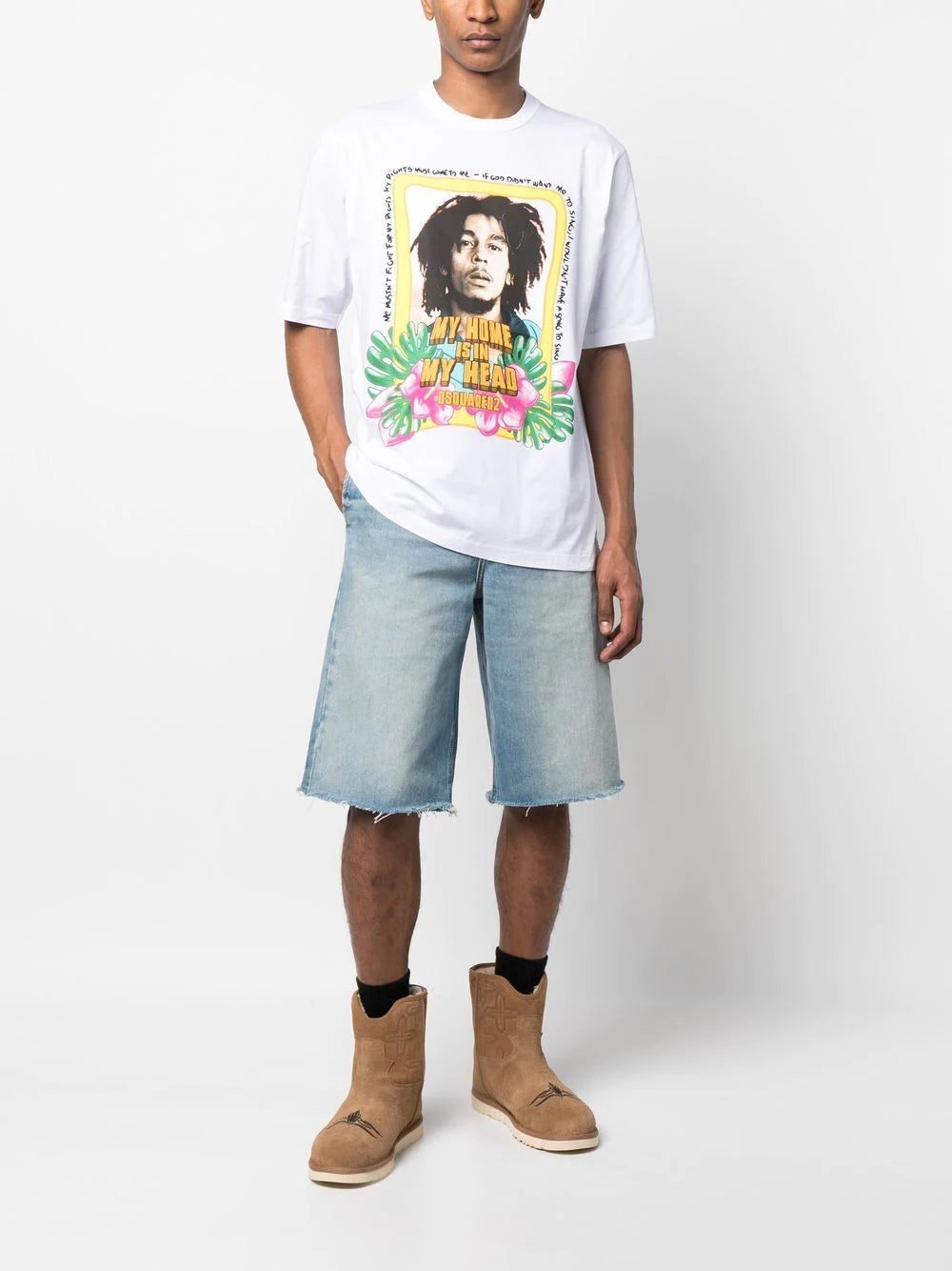 Dsquared2 graphic-print short-sleeved T-shirt - Image 2