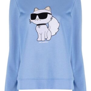 Karl Lagerfeld Ikonik Karl-print crew neck sweatshirt