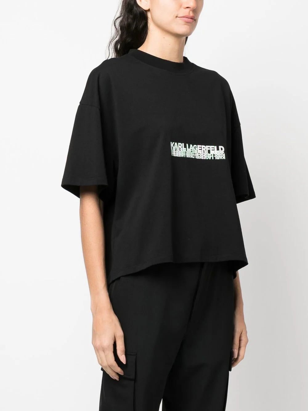 Karl Lagerfeld logo-print short-sleeved T-shirt - Image 3