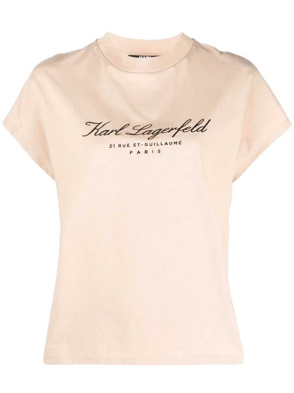 Karl Lagerfeld logo-print organic cotton T-shirt