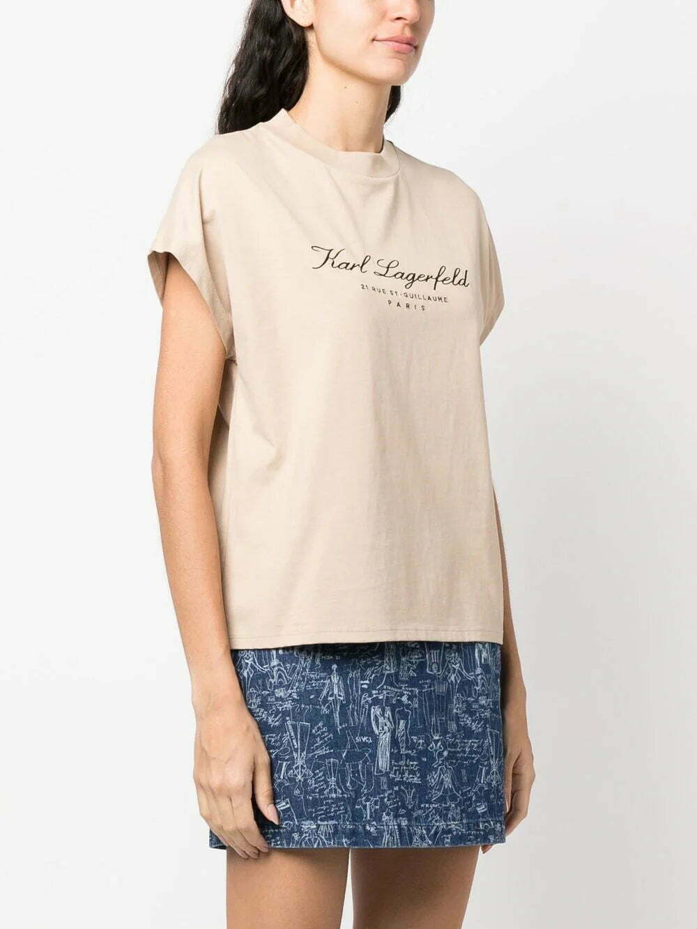 Karl Lagerfeld logo-print organic cotton T-shirt - Image 3