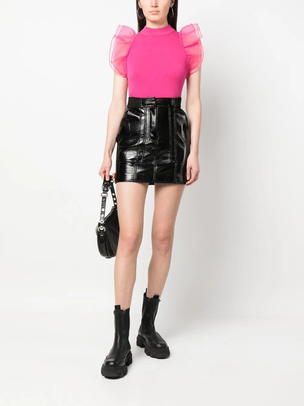 Karl Lagerfeld puff-sleeve high-neck top - Image 2