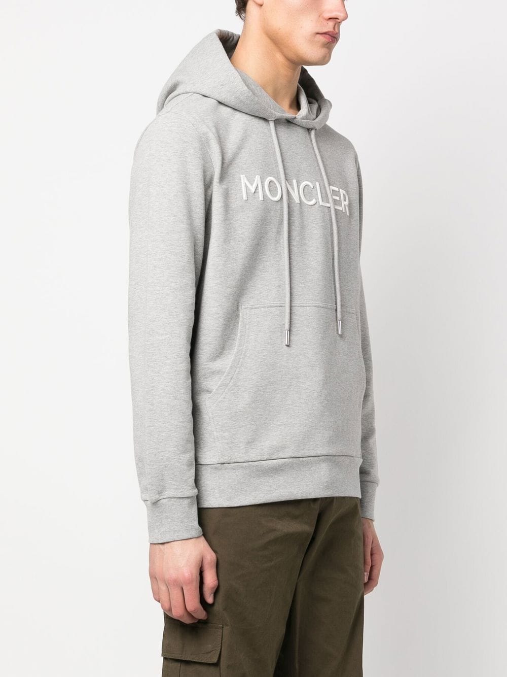 Moncler logo-print drawstring hoodie - Image 3