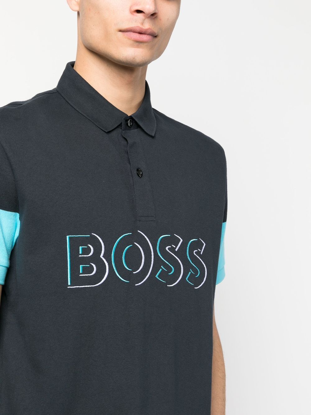 BOSS logo-print short-sleeved polo shirt - Image 4