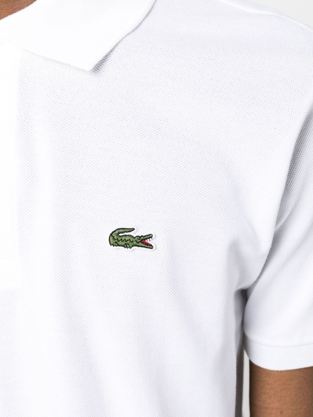 Lacoste logo-patch cotton polo shirt - Image 4