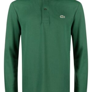 Lacoste logo-patch cotton polo shirt