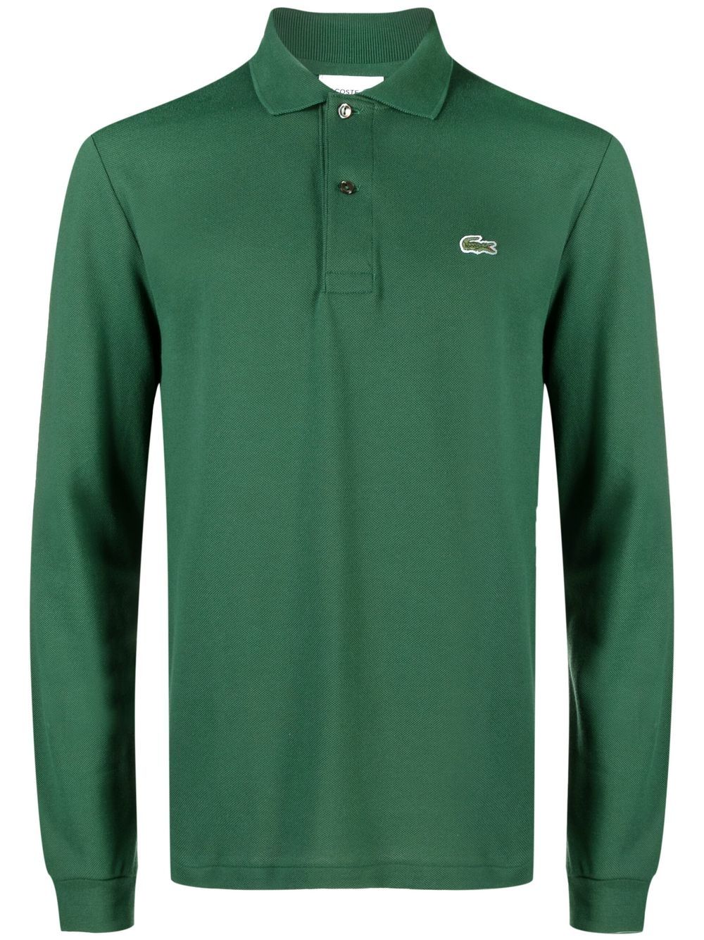 Lacoste logo-patch cotton polo shirt