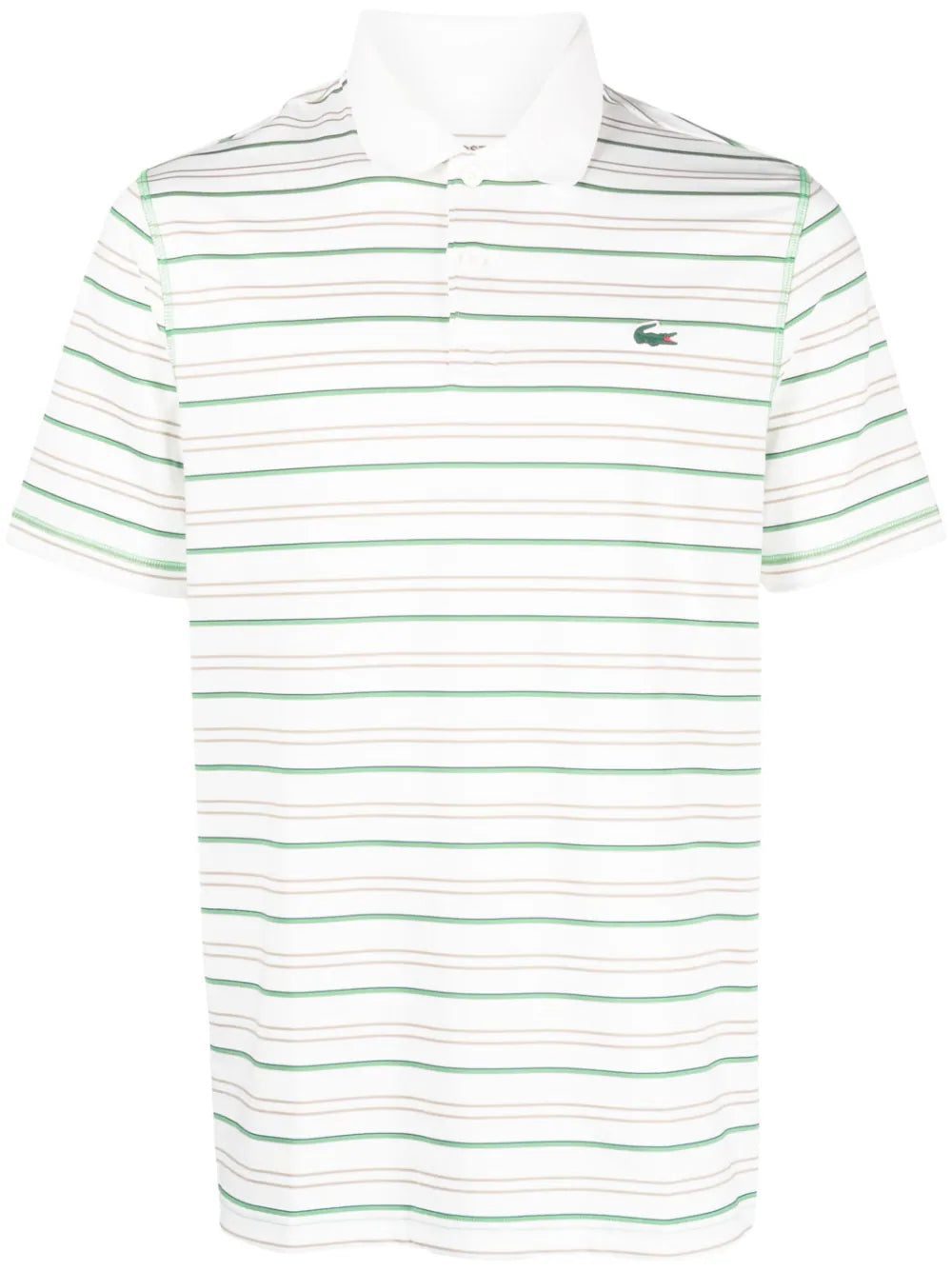 Lacoste short-sleeve striped polo shirt