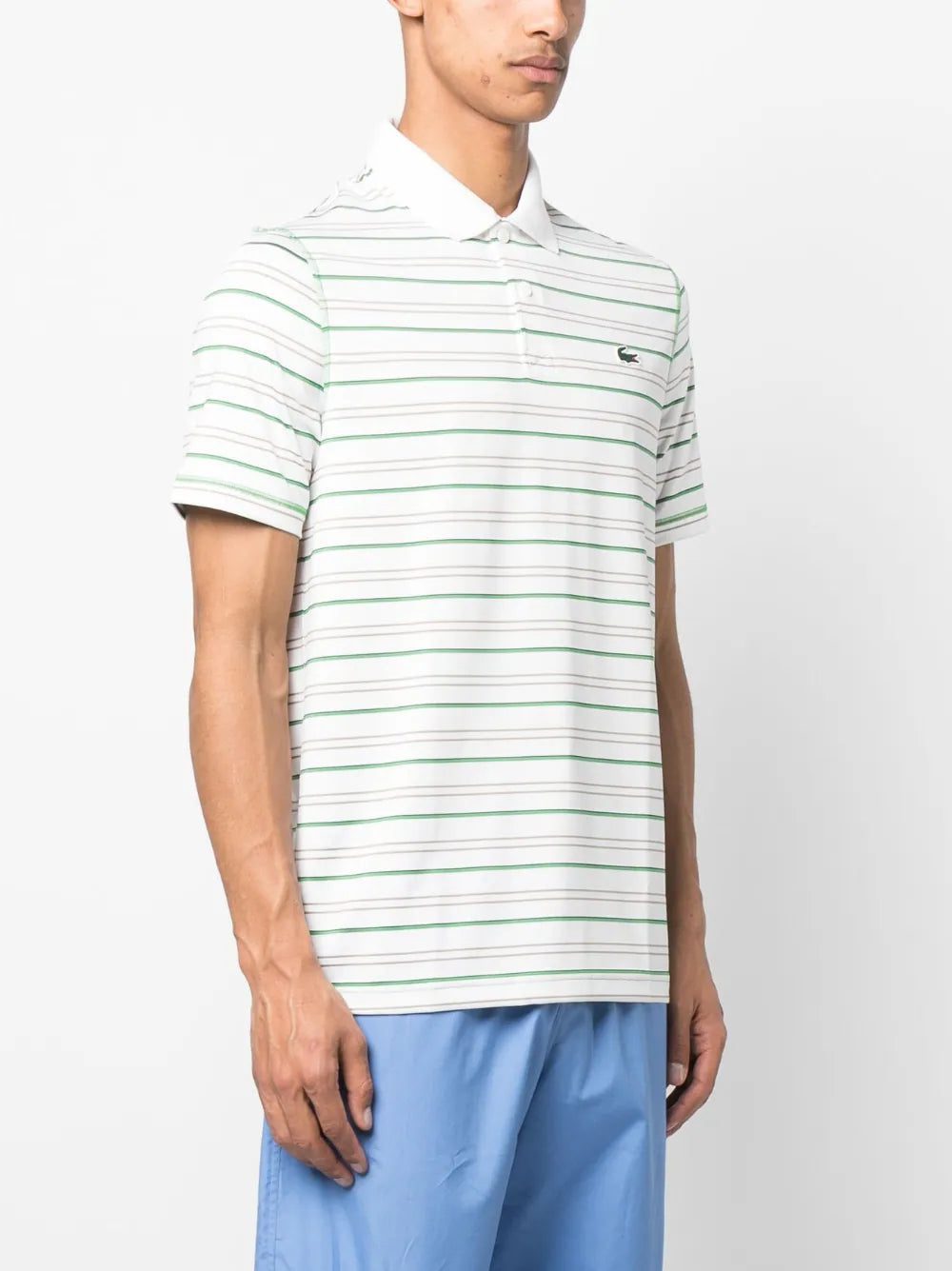 Lacoste short-sleeve striped polo shirt - Image 2