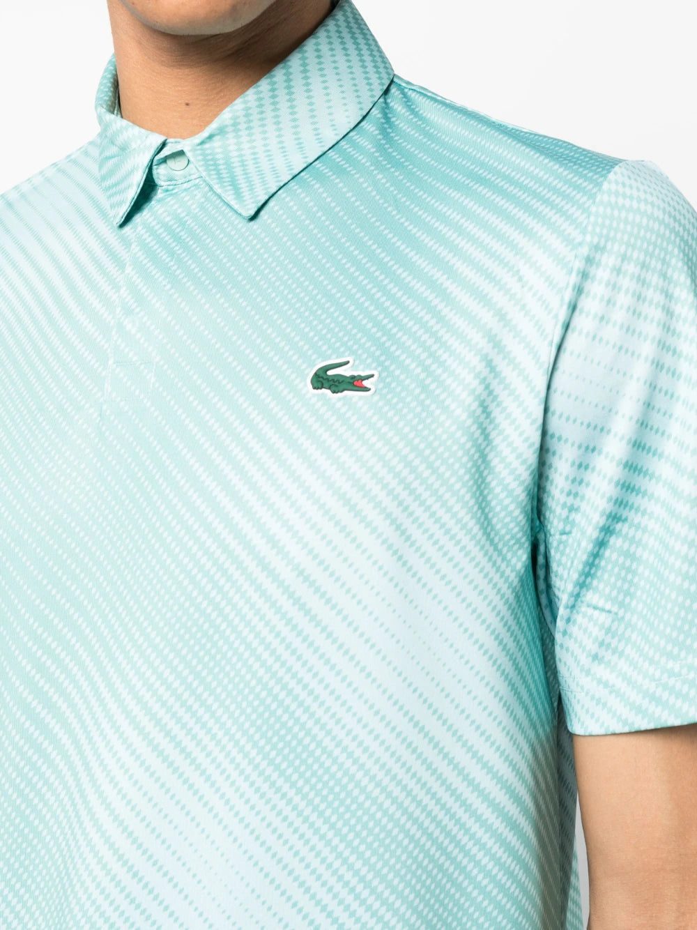Lacoste graphic-print stretch polo shirt - Image 4