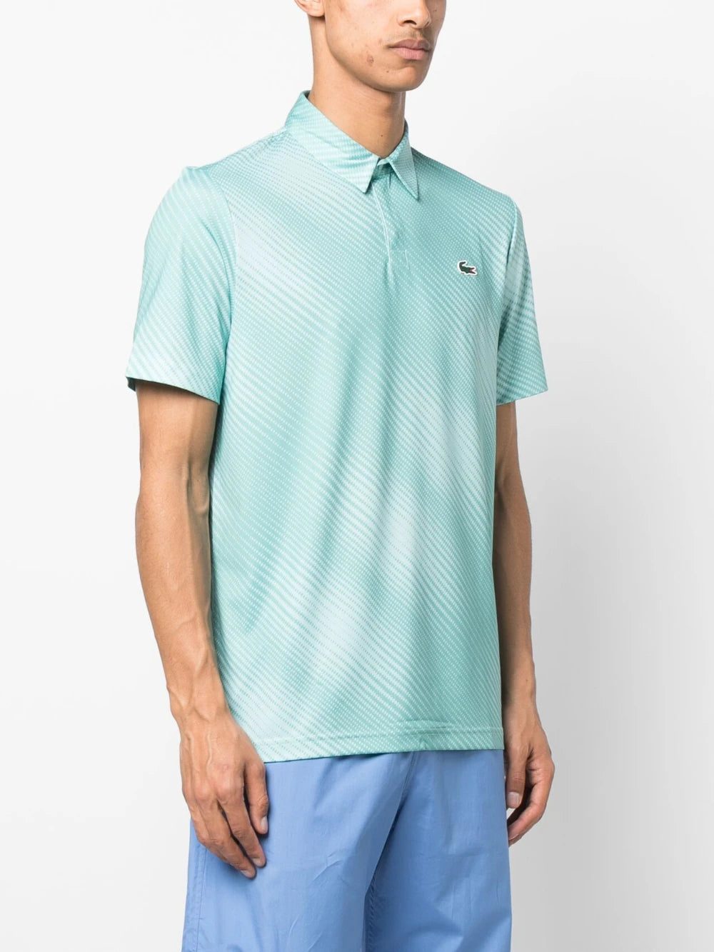 Lacoste graphic-print stretch polo shirt - Image 2