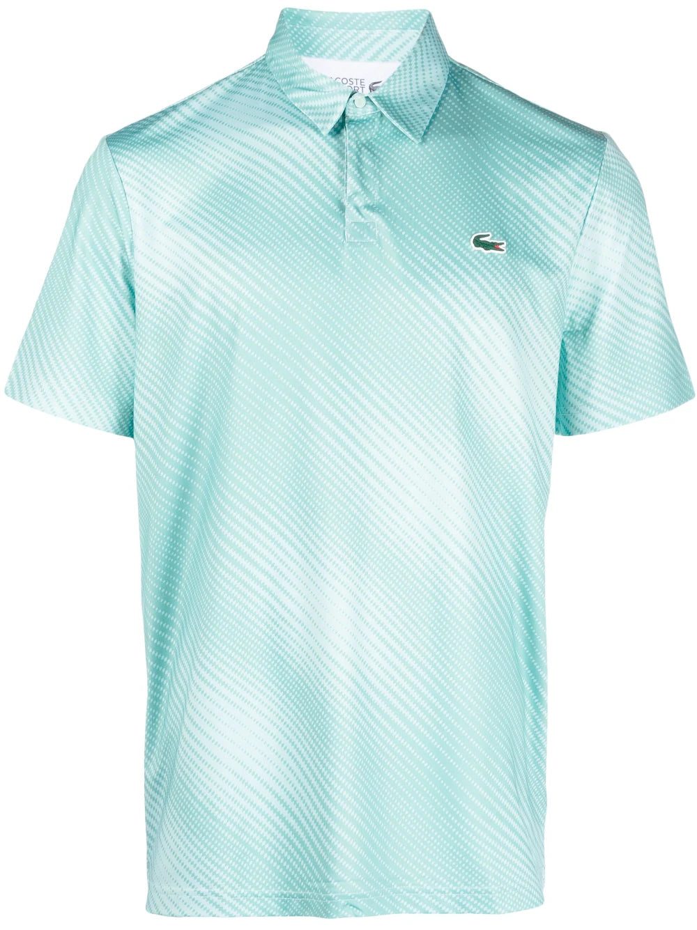 Lacoste graphic-print stretch polo shirt