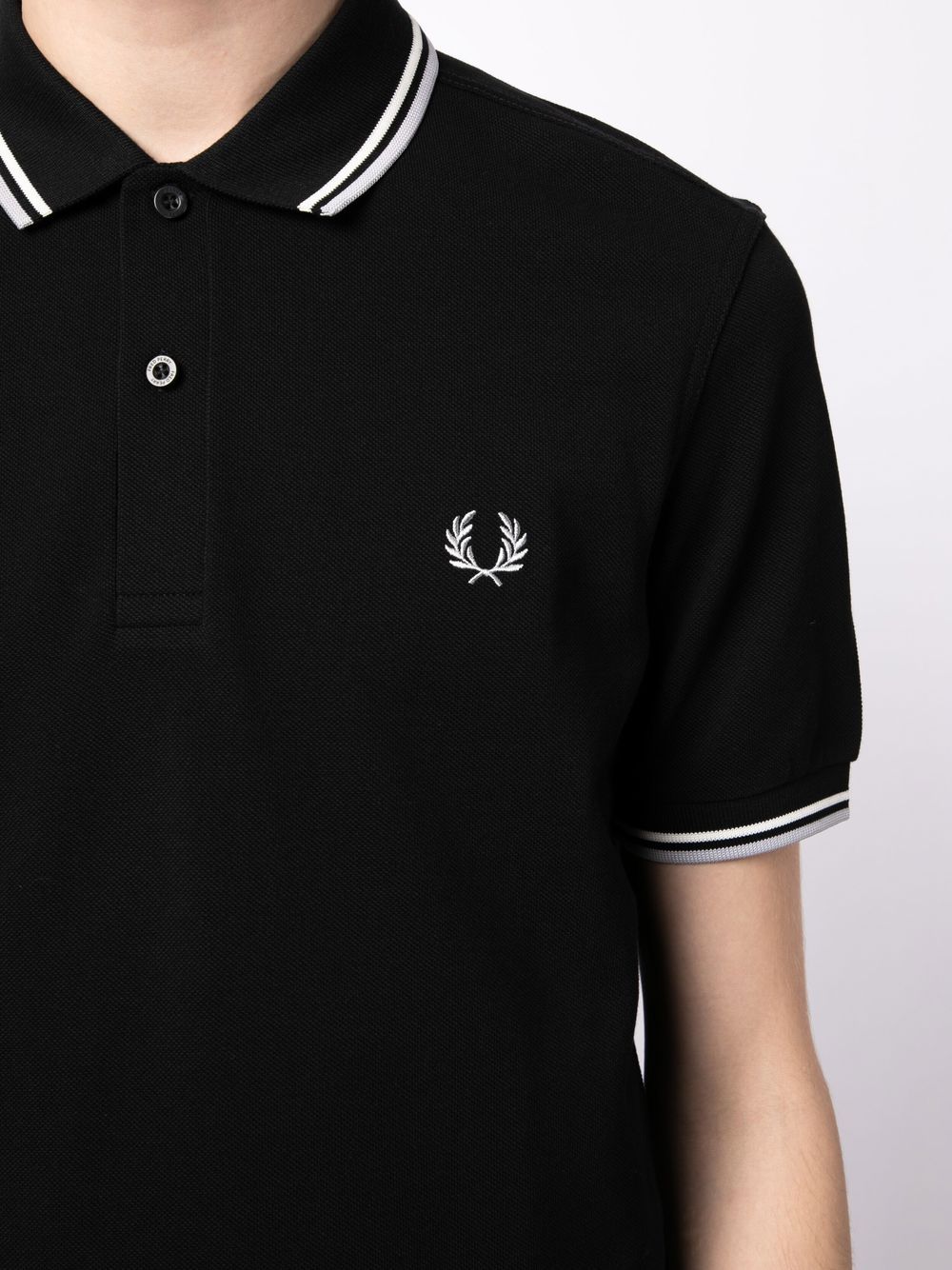 Fred Perry embroidered-logo short-sleeved polo shirt - Image 5