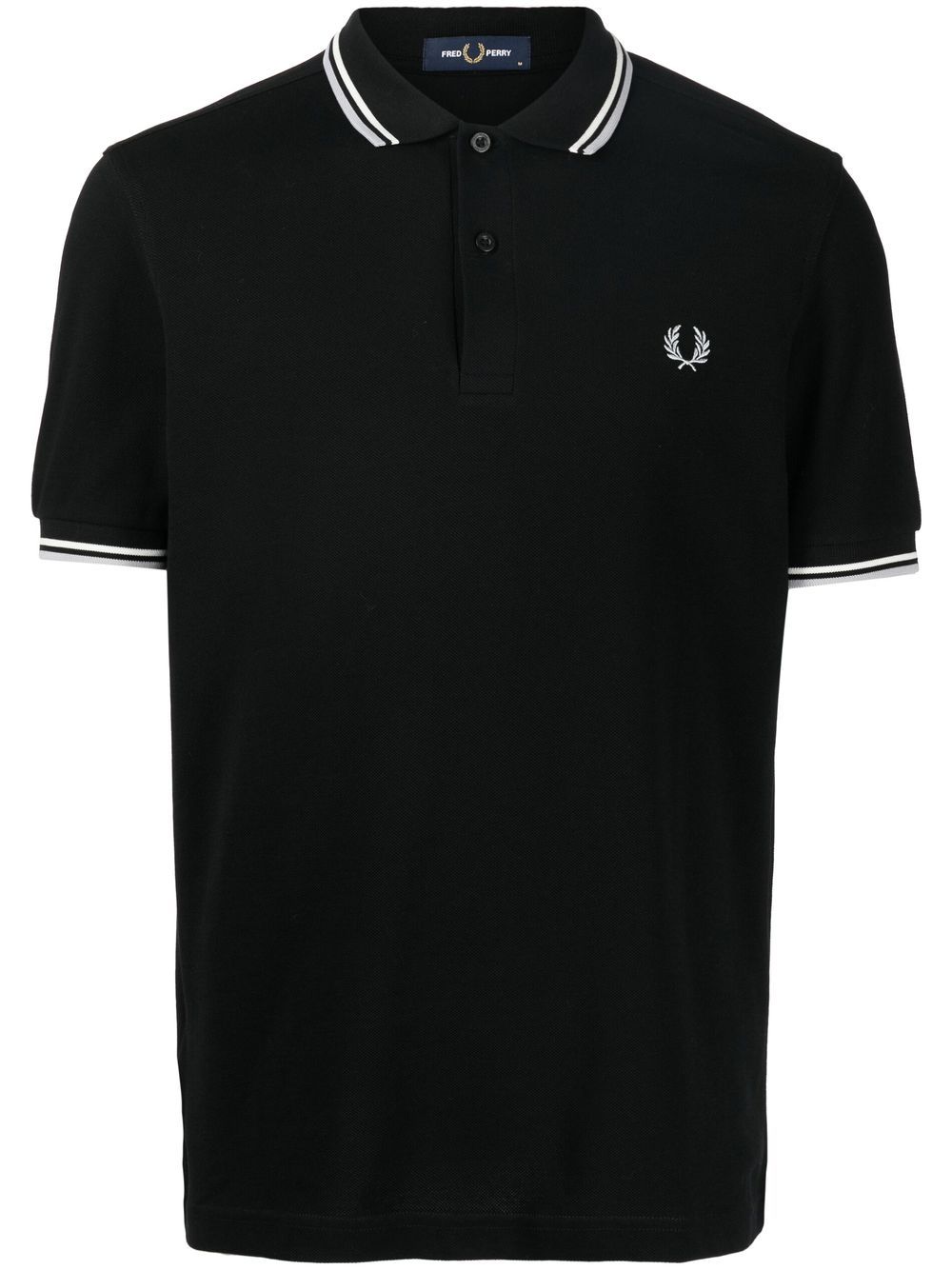 Fred Perry embroidered-logo short-sleeved polo shirt