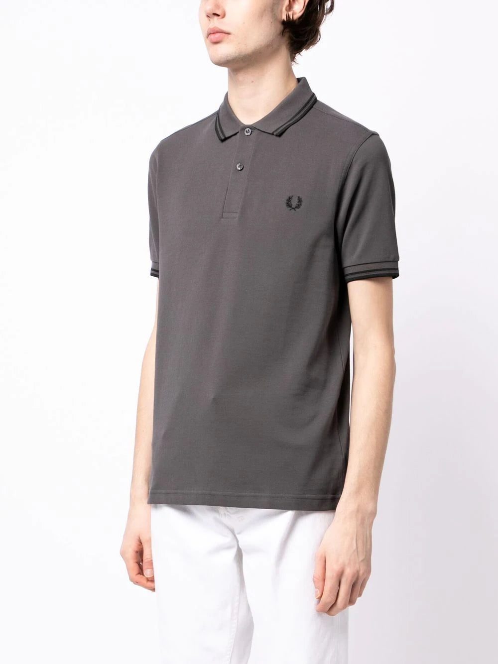 Fred Perry embroidered-logo short-sleeved polo shirt - Image 2