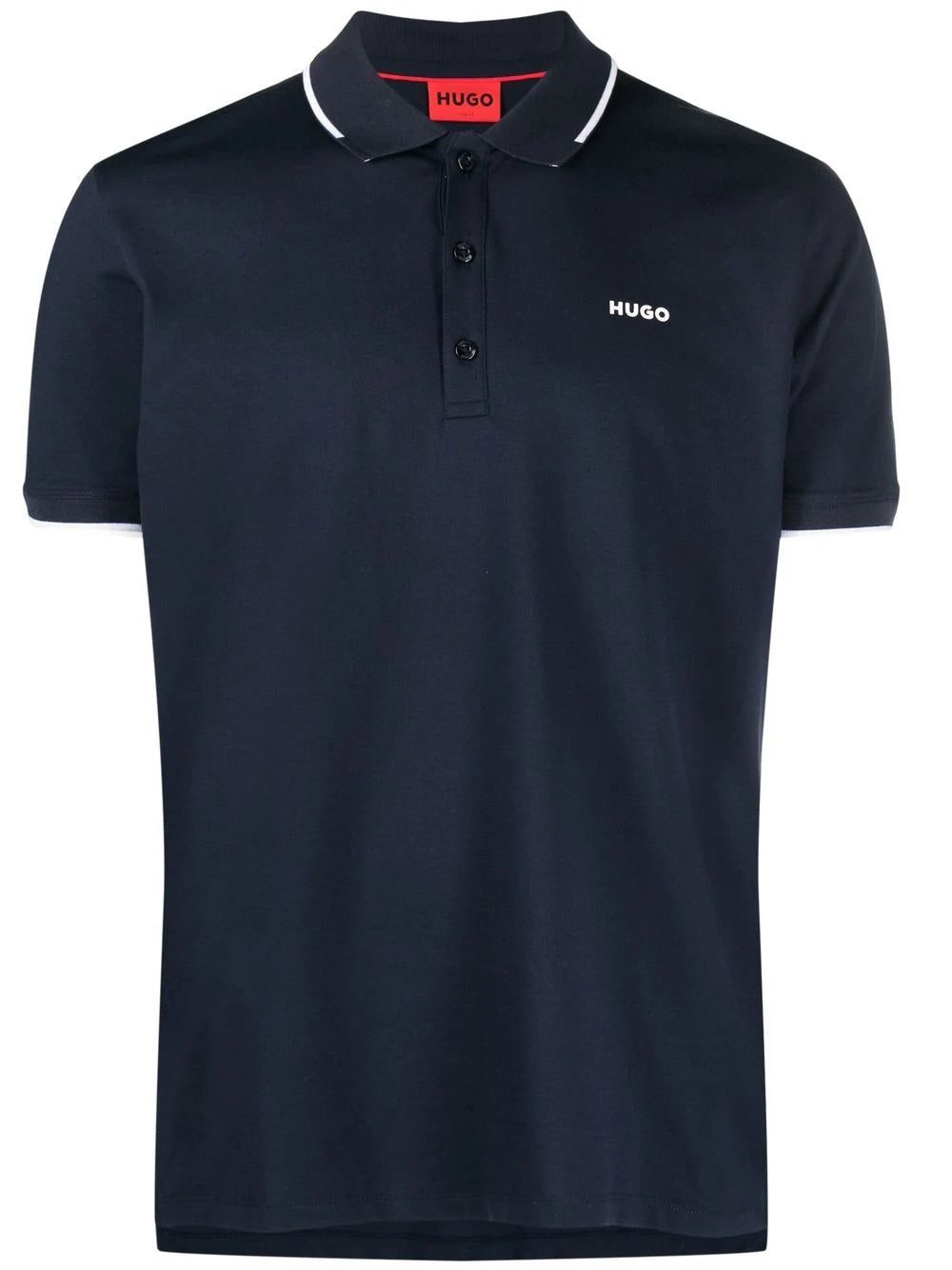 HUGO chest logo-print polo shirt