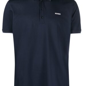HUGO chest logo-print polo shirt