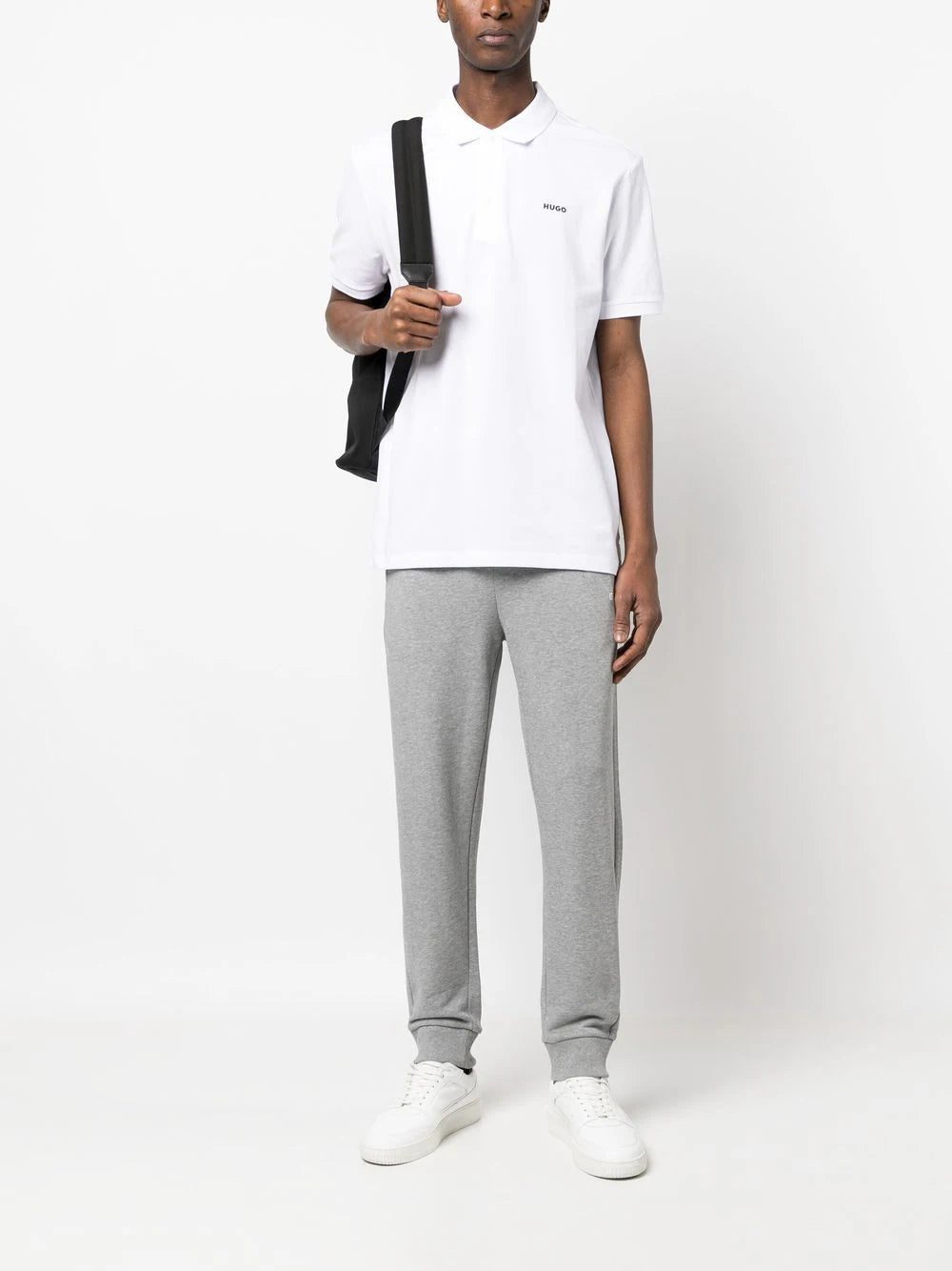 HUGO chest logo-print polo shirt - Image 2