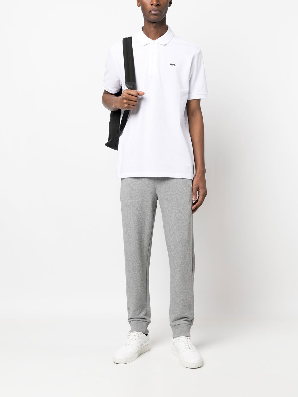 HUGO chest logo-print polo shirt - Image 2