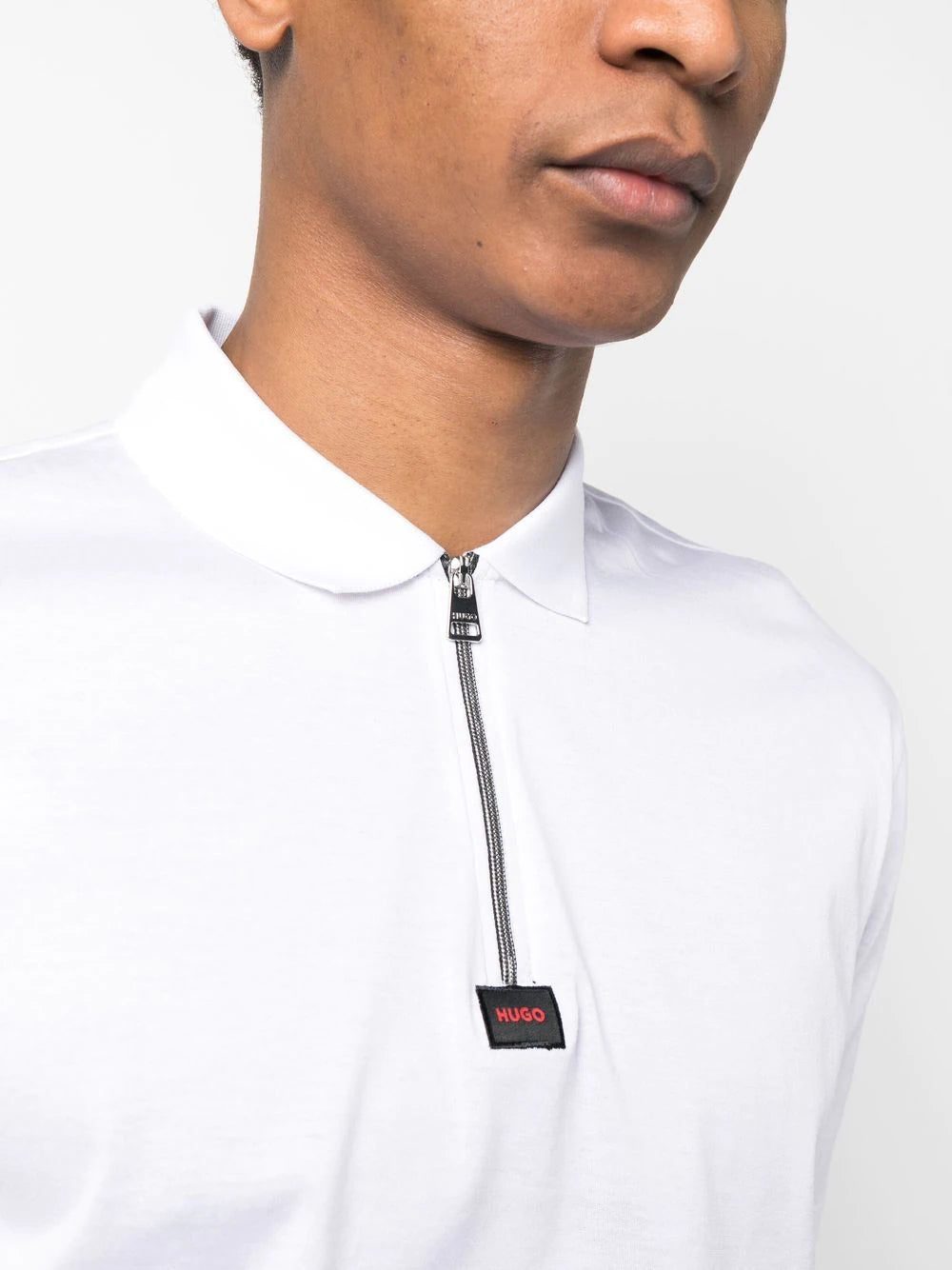 BOSS logo-patch detail polo shirt - Image 4