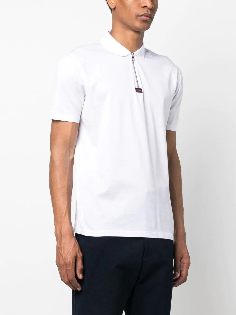 BOSS logo-patch detail polo shirt - Image 2