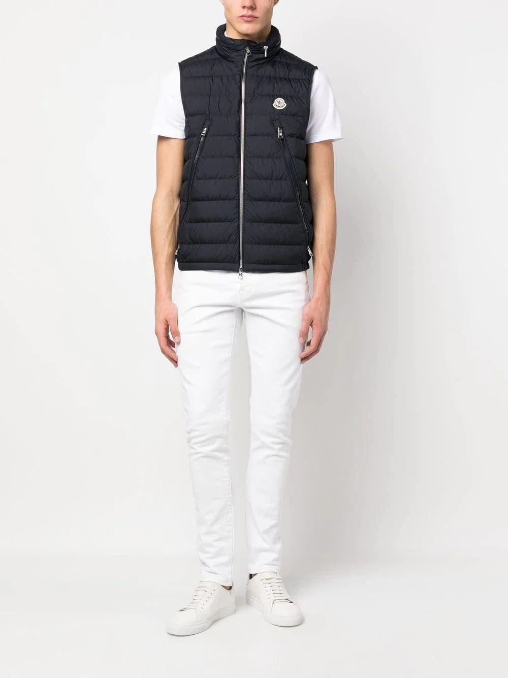 Moncler logo-patch padded vest - Image 2