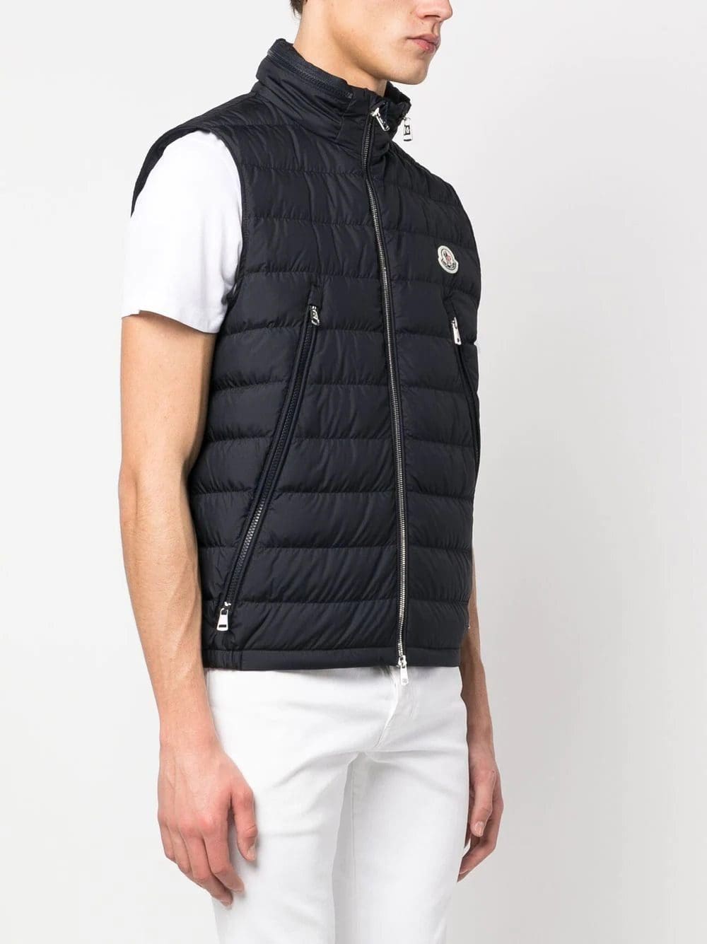 Moncler logo-patch padded vest - Image 3