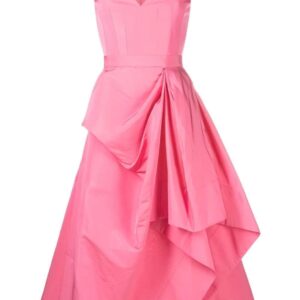 Alexander McQueen  asymmetric gathered midi dress