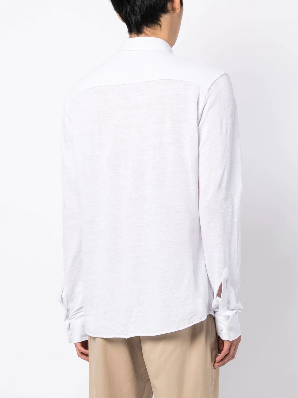 BOSS classic organic linen shirt - Image 3