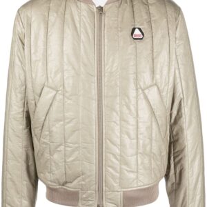 Diesel beige quilted bomber jacket