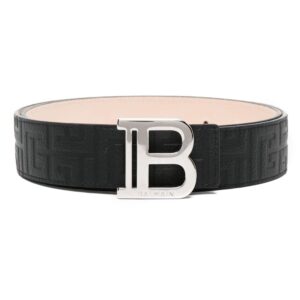 Louis Vuitton B-belt logo-plaque belt