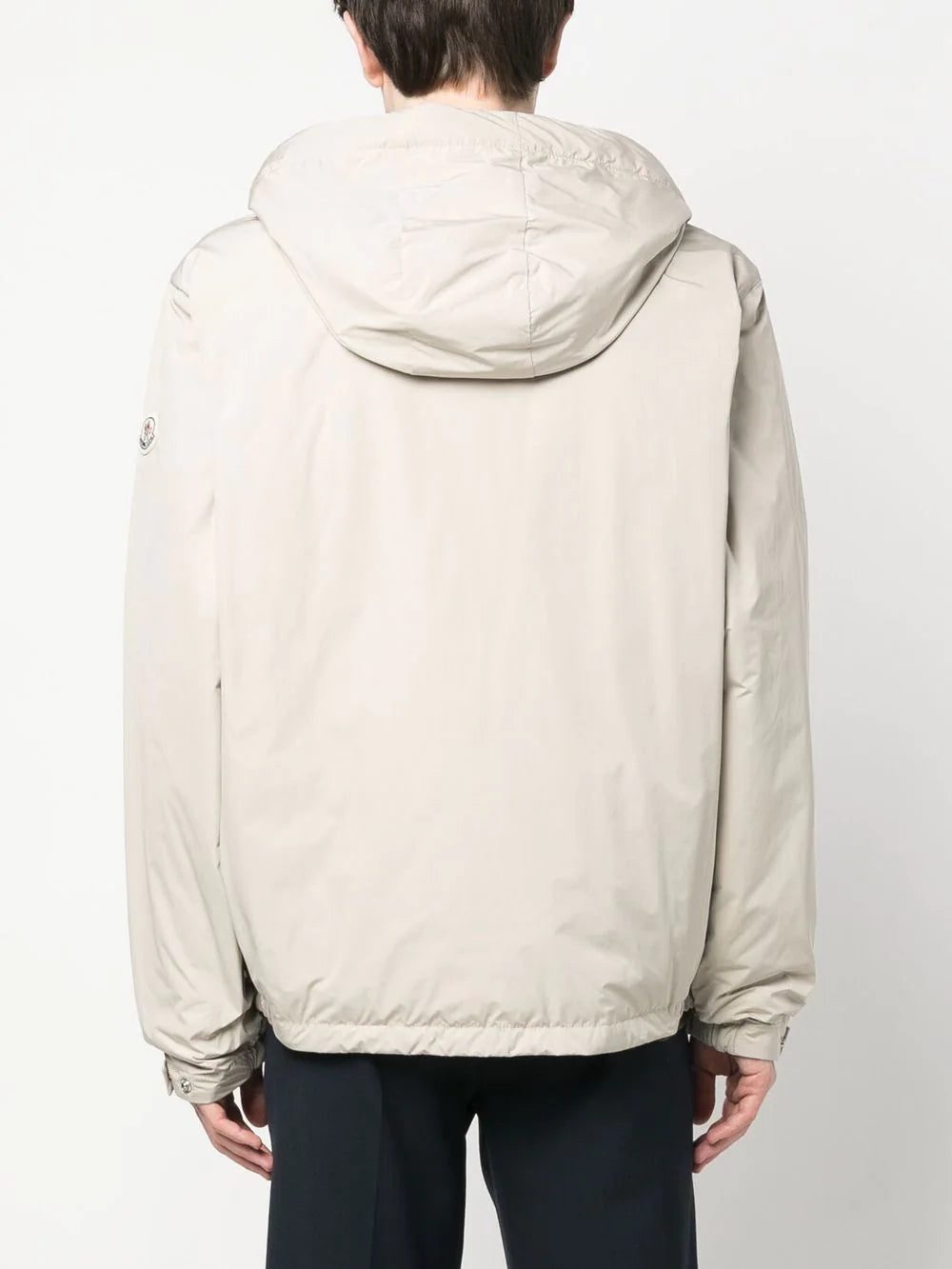 Moncler logo-patch hooded jacket - Image 4