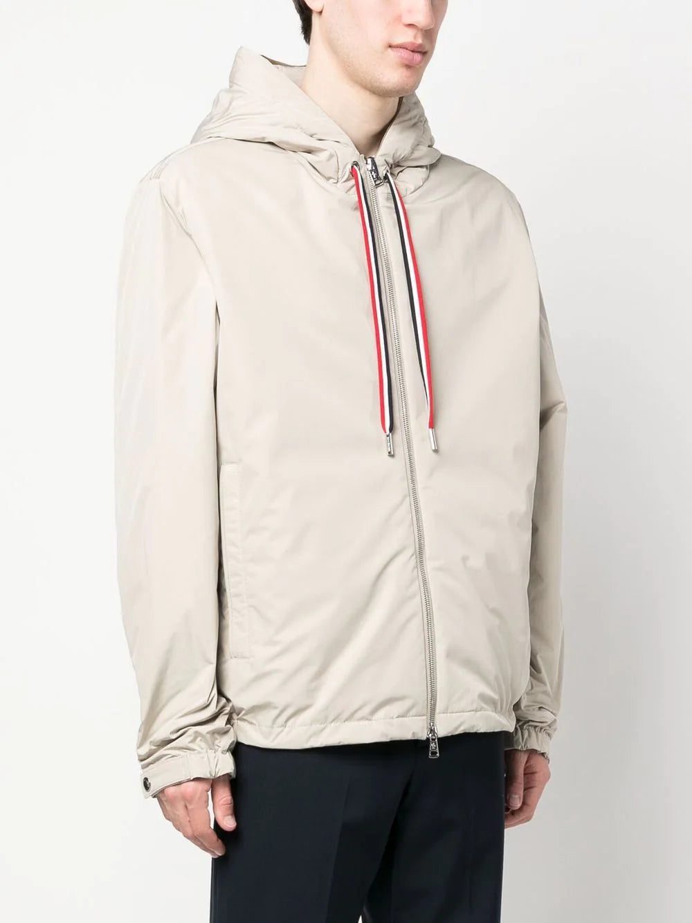 Moncler logo-patch hooded jacket - Image 3