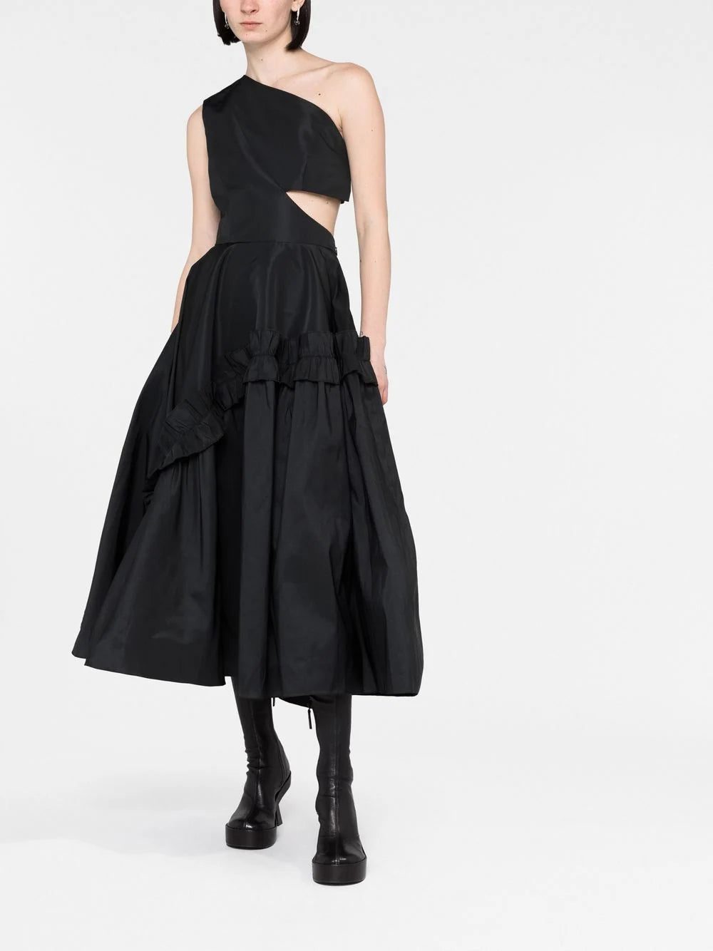 Alexander McQueen one-shoulder flared dress - Image 2