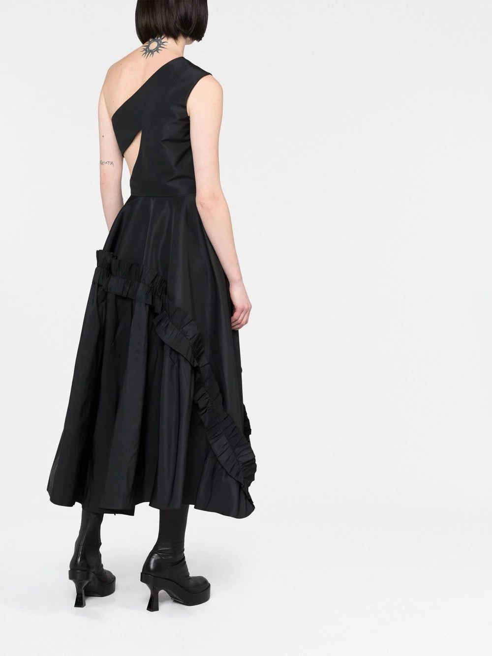 Alexander McQueen one-shoulder flared dress - Image 4