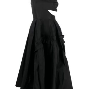 Alexander McQueen  one-shoulder flared dress