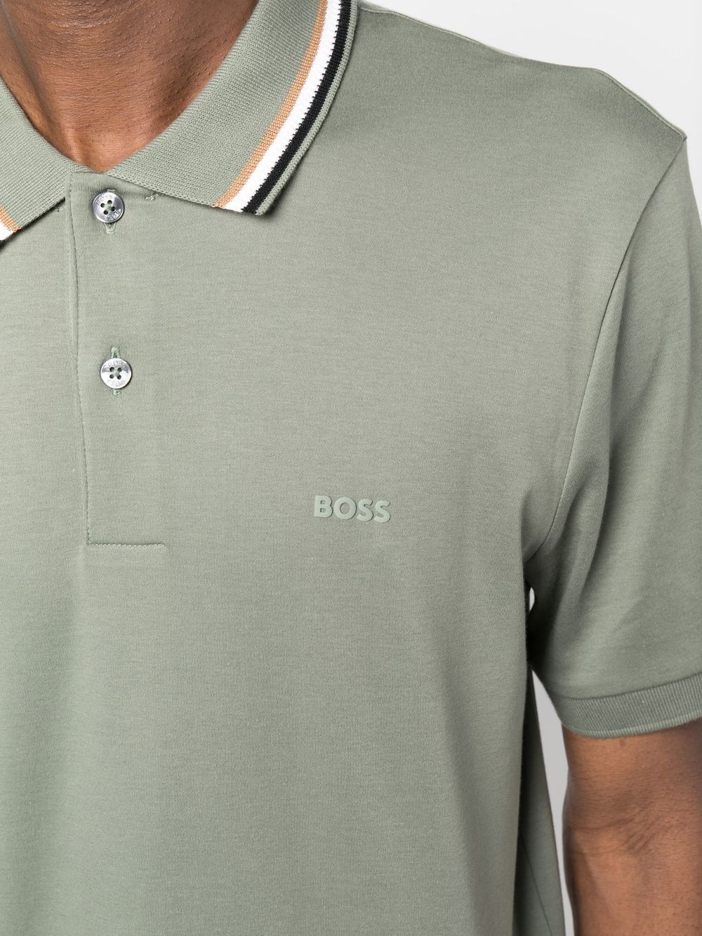 BOSS logo-print short-sleeved polo shirt - Image 4