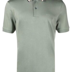 BOSS  logo-print short-sleeved polo shirt