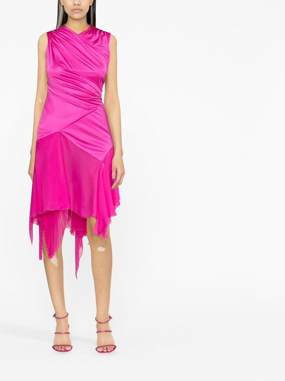 Versace asymmetric gathered dress - Image 4