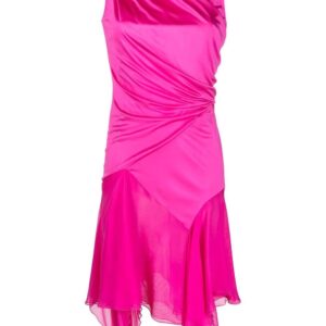 Versace  asymmetric gathered dress