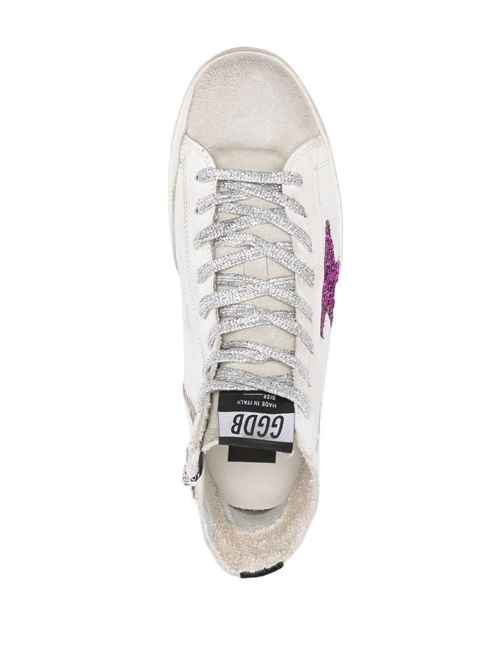 Golden Goose star patch leather high-top sneakers - Image 4