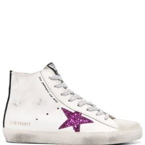 Golden Goose star patch leather high-top sneakers