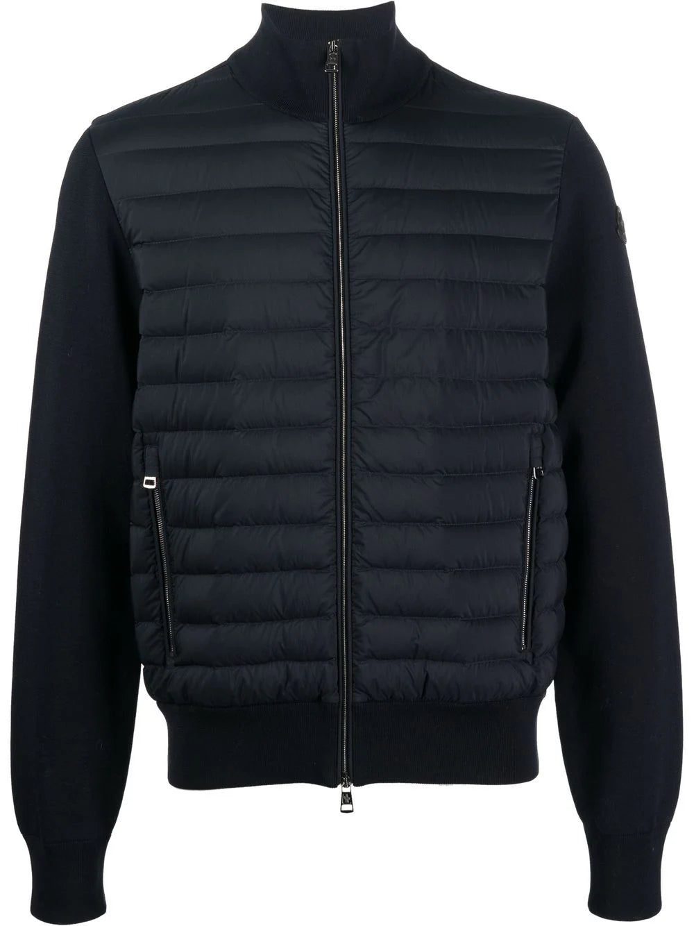 Moncler padded contrast-sleeve jacket