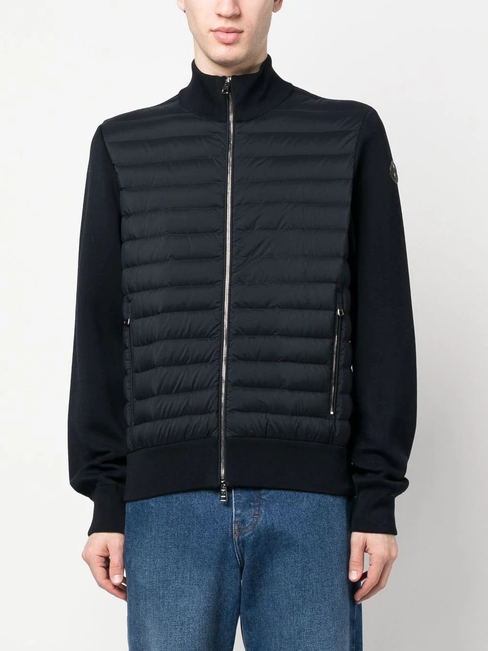 Moncler padded contrast-sleeve jacket - Image 2