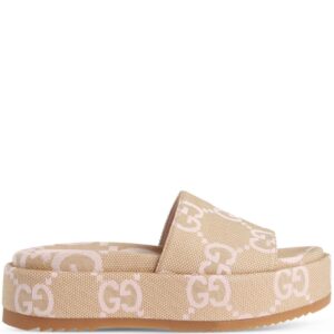 Gucci  Maxi GG platform slide sandals