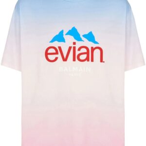 Balmain  x Evian gradient-effect T-shirt